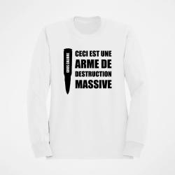 Sweat ARME DE DESTRUCTION MASSIVE Blanc