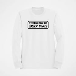 Sweat PROTECTED BY 357 MAG Blanc