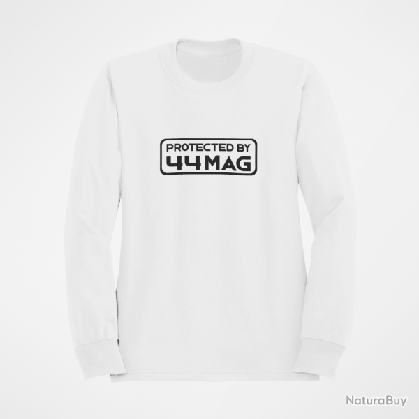 Sweat PROTECTED BY 44 mag Blanc