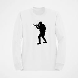 Sweat MILITAIRE AR15 Blanc