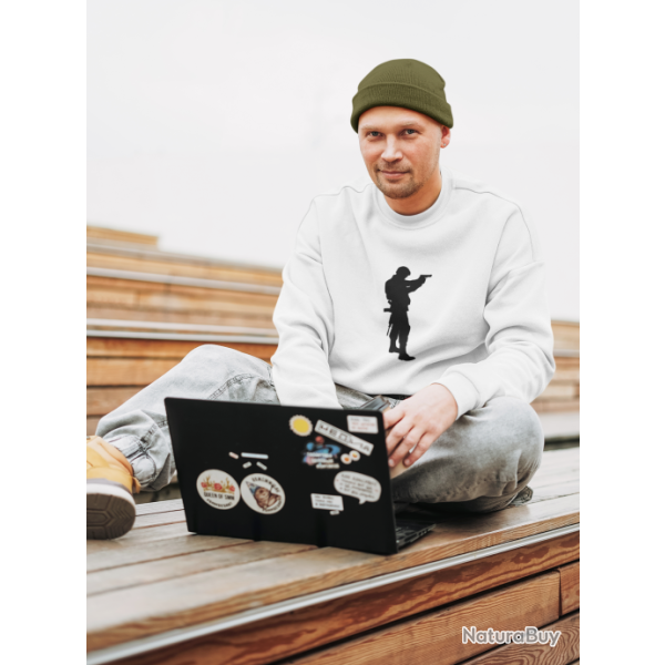 SWEAT TIREUR Militaire Arme de poing