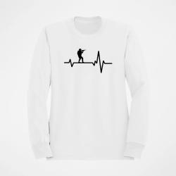 Sweat Militaire Battements de coeur Blanc