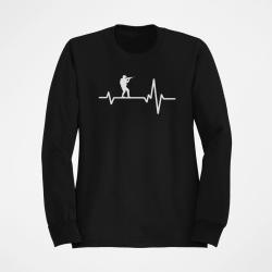 Sweat Militaire Battements de coeur Noir