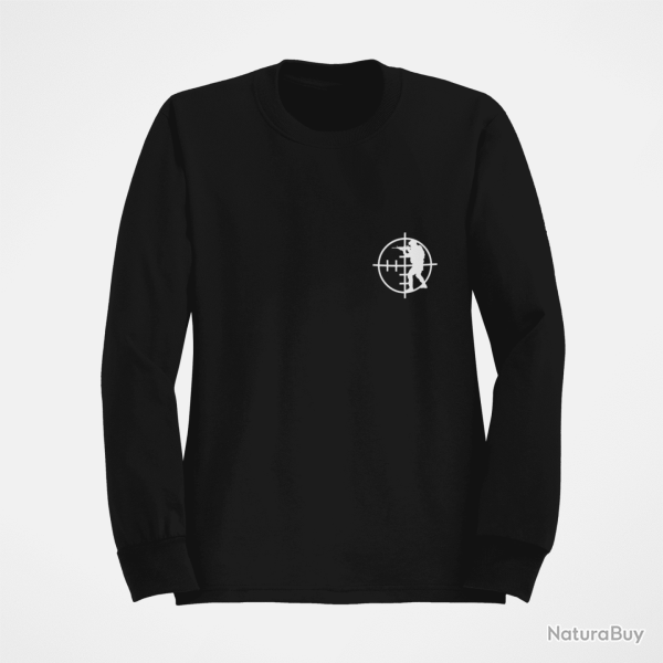 Sweat Militaire Viseur Coeur Noir