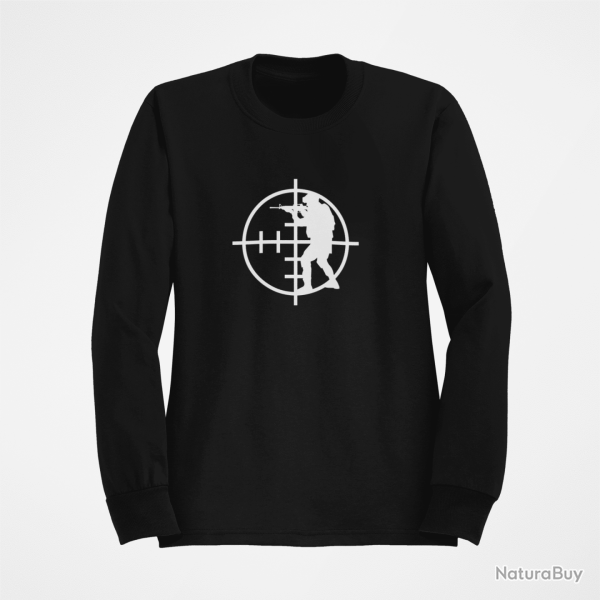 Sweat Militaire Viseur Noir