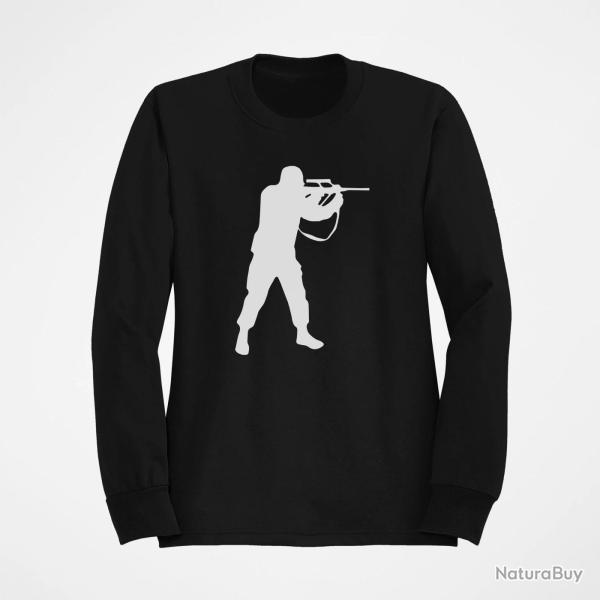Sweat MILITAIRE Steyr Aug Noir