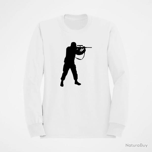 Sweat MILITAIRE Steyr Aug Blanc
