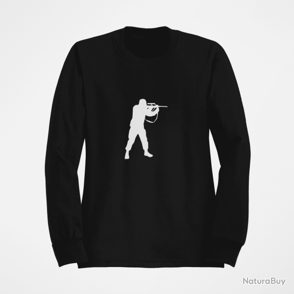 Sweat MILITAIRE Steyr Aug Noir