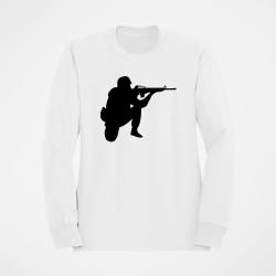 Sweat MILITAIRE Tireur Blanc