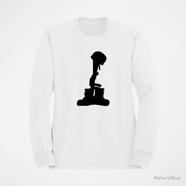 Sweat MILITAIRE Hommage Blanc