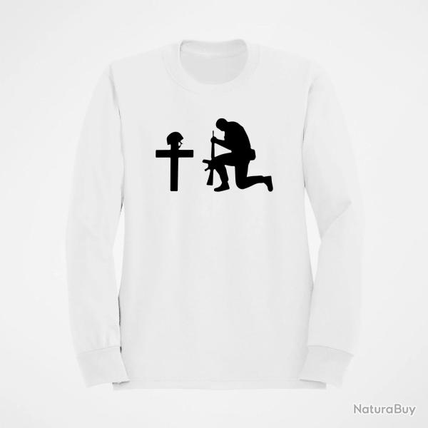 Sweat MILITAIRE V�t�ran Hommage Blanc