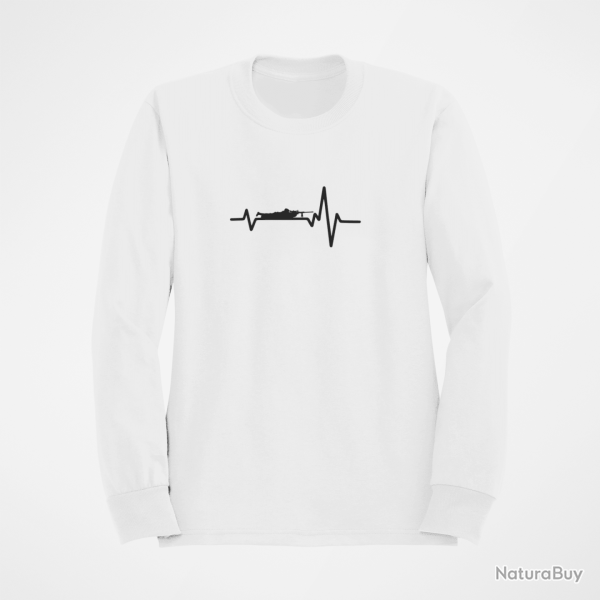 Sweat SNIPER Battements de Coeur Blanc