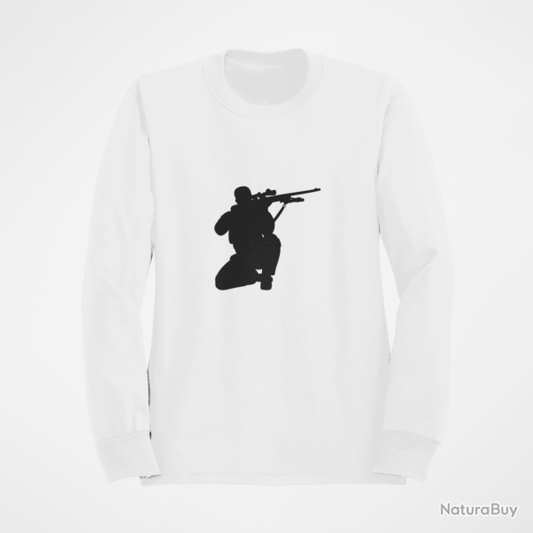 Sweat SNIPER SOLDAT Blanc