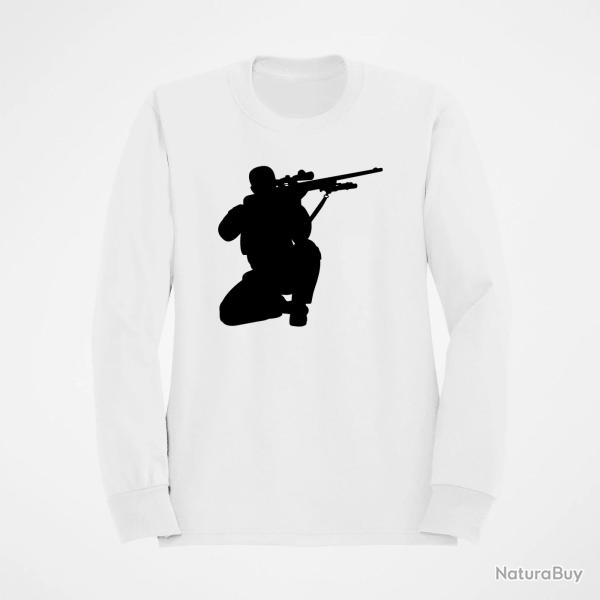 Sweat SNIPER SOLDAT Blanc