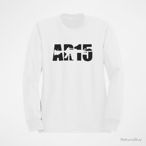 Sweat Armes AR15 2 Blanc
