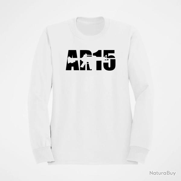 Sweat Armes AR15 2 Blanc