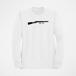 Sweat Armes Carabine &agrave; levier sous garde 45 70 Blanc