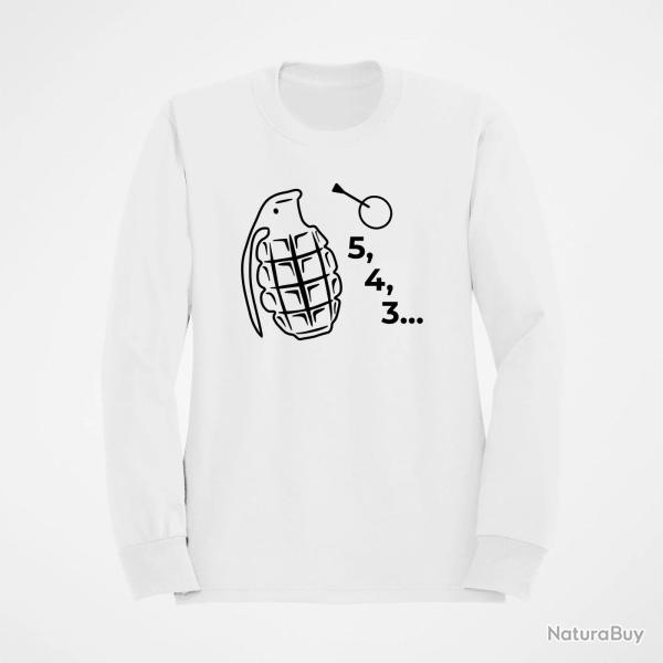 Sweat Armes Grenade 2 Blanc