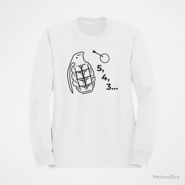 Sweat Armes Grenade 2 Blanc