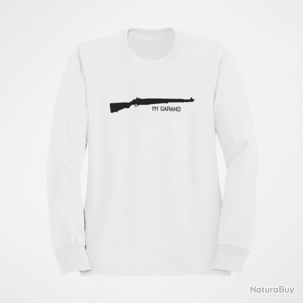 Sweat Armes M1 Garand Blanc