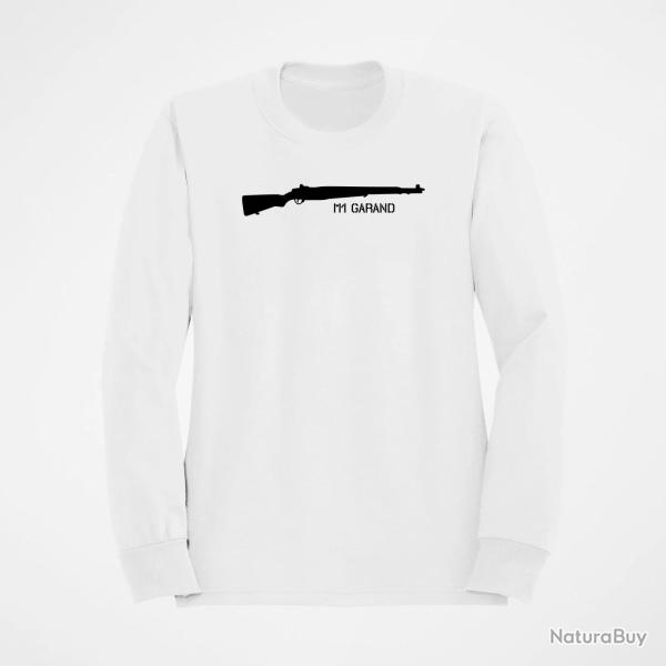 Sweat Armes M1 Garand Blanc