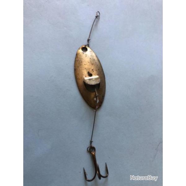 1 cuill�re ondulante or 3,5 cm p�che carnassier occasion ancien collection. A5