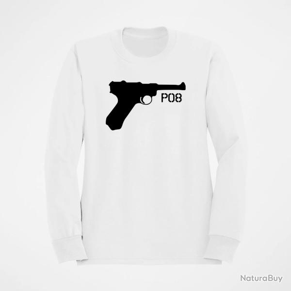 Sweat P08 Silhouette Blanc
