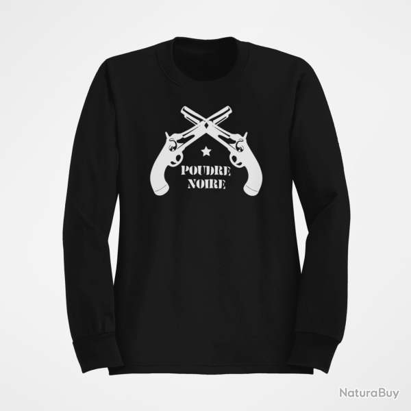 Sweat Armes Pistolets Poudre Noire Noir