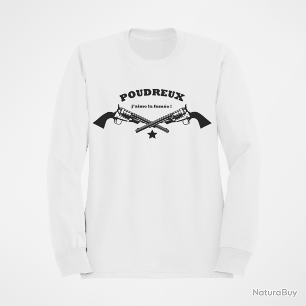 Sweat Armes Poudreux Blanc