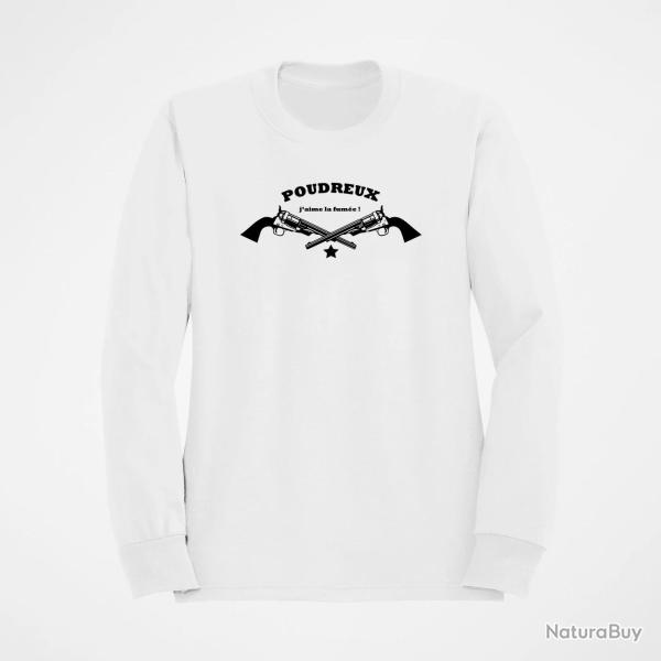 Sweat Armes Poudreux Blanc