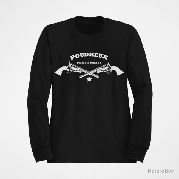 Sweat Armes Poudreux Noir