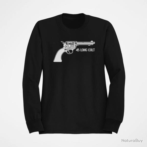 Sweat Armes Revolver Cowboy 45 Long Colt Noir