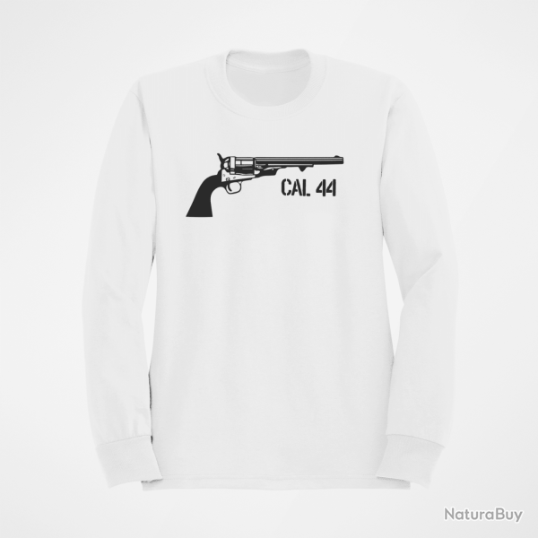Sweat Armes Revolver Poudre Noir Cal.44 Blanc