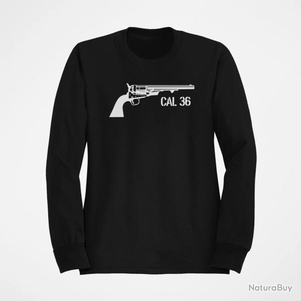Sweat Armes Revolver Poudre Noire Cal.36 Noir