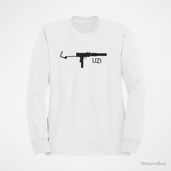 Sweat Armes UZI 4 Blanc