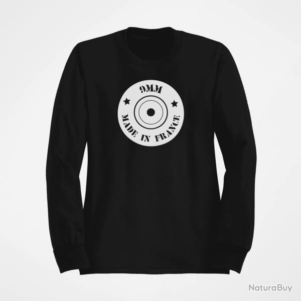 Sweat Cartouches Douille 9MM Noir