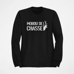 Sweat Chasse Mordu de chasse Noir