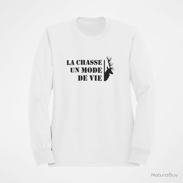Sweat Chasse Un mode de vie Cerf Blanc