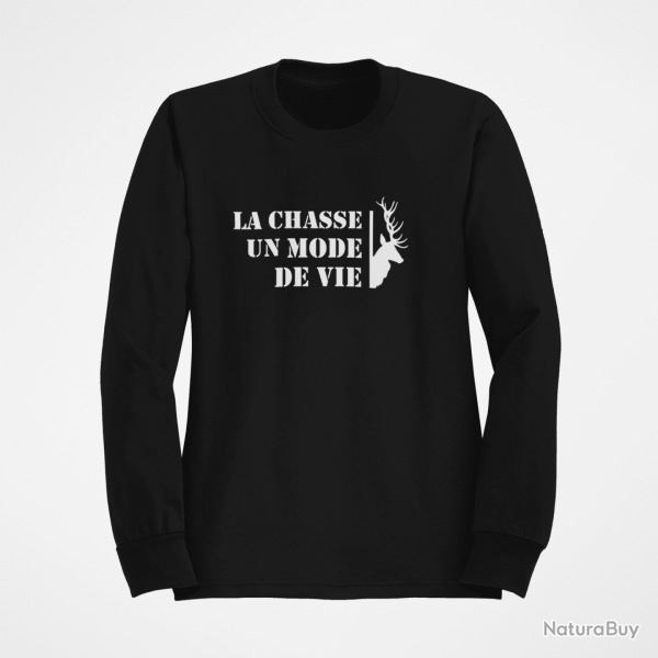 Sweat Chasse Un mode de vie Cerf Noir