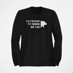 Sweat Chasse Un mode de vie Sanglier Noir