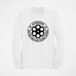 Sweat Humour 6 Raisons de ne pas me faire chier Blanc