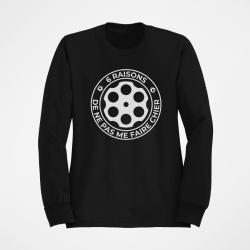 Sweat Humour 6 Raisons de ne pas me faire chier Noir