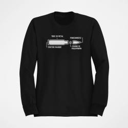 Sweat Humour Anatomie d une balle de fusil Blanc