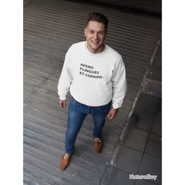 Sweat Humour Apro Flingues et Copains