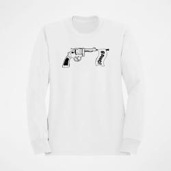 Sweat Humour Bang Blanc