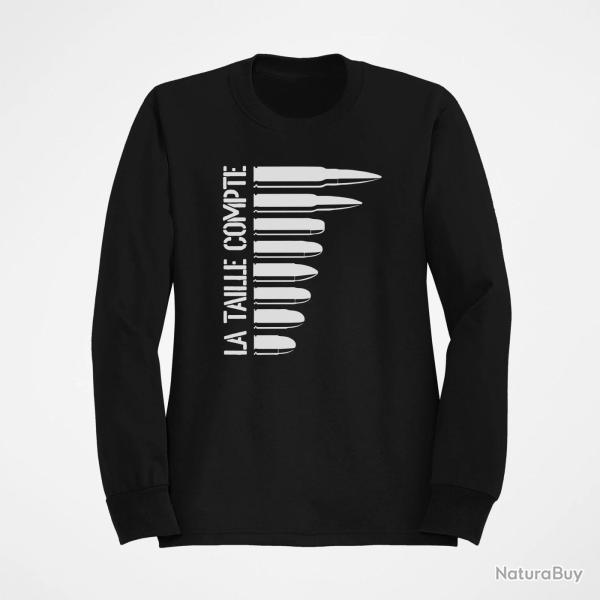 Sweat Humour C est la taille qui compte 3 Blanc