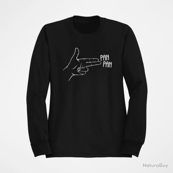 Sweat Humour Pan Pan Noir