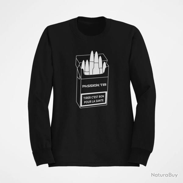 Sweat Humour Tirer c est bon pour la sant� Noir