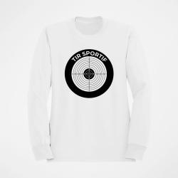 Sweat Tir Sportif Cible Blanc