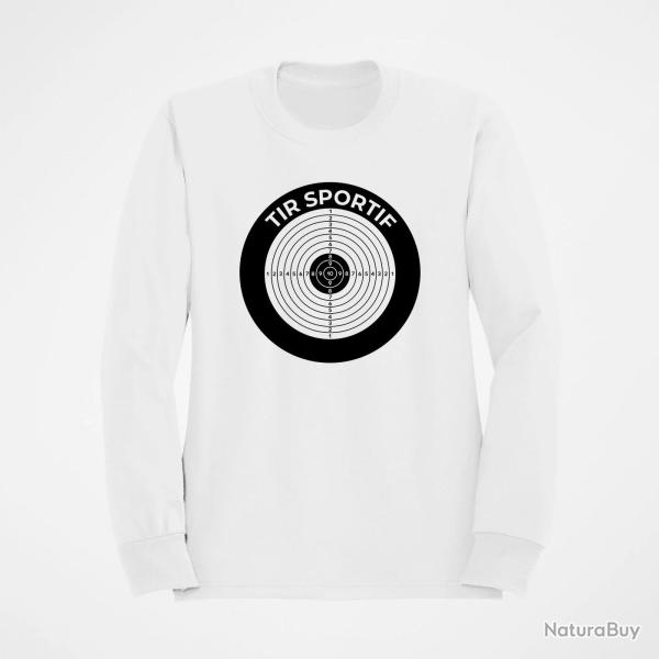 Sweat Tir Sportif Cible Blanc